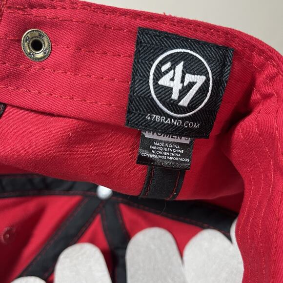 Worcester Red Sox Hat Cap‎ Woman’s ‘47 Brand Adjustable Red Rocket Woosox - Picture 6 of 7